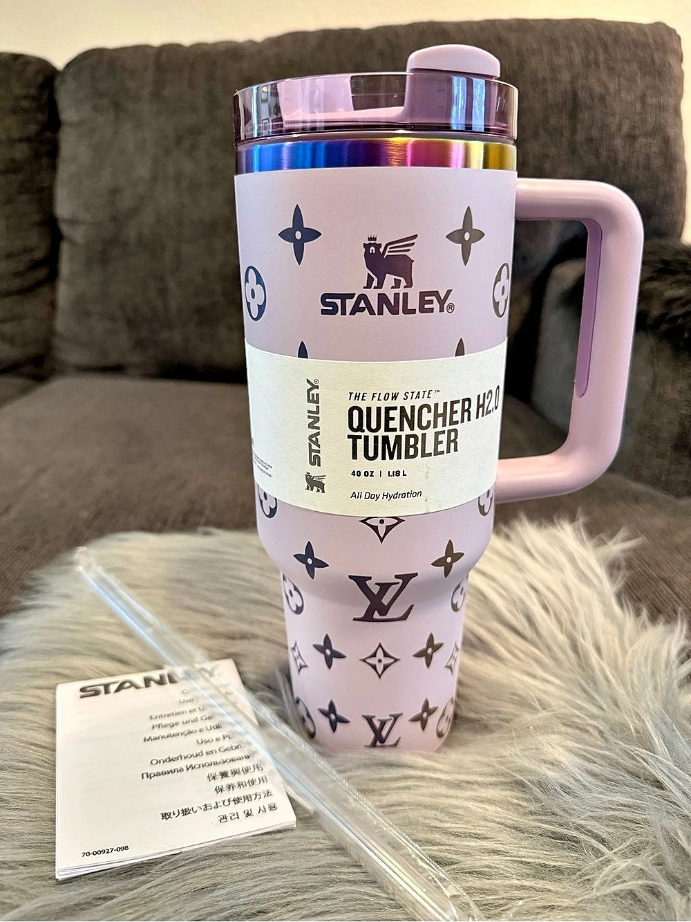 Stanley Quencher H2.0 FlowState Tumbler Pink & Purple NWT